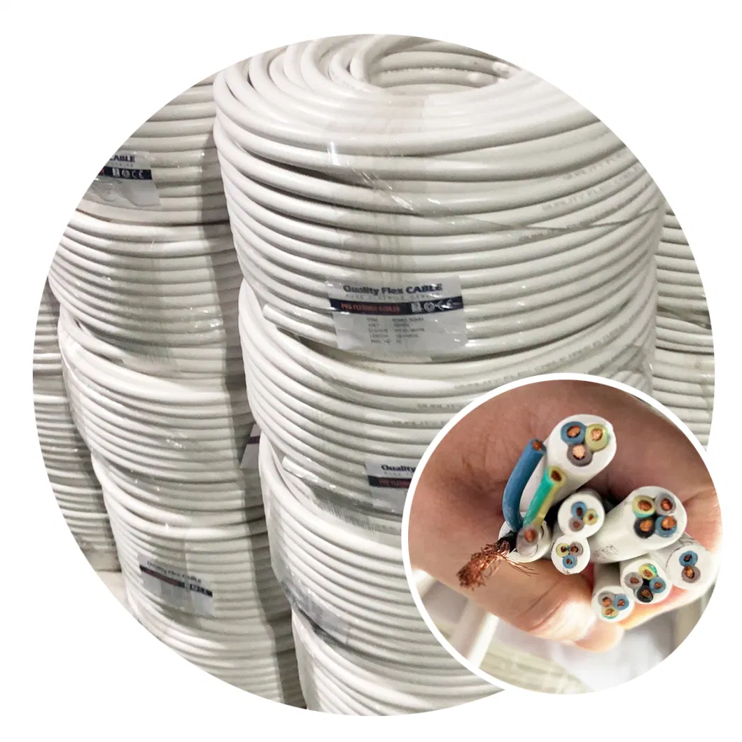 2c 3c 4c 5c Multi Strand Rvv Shielded Flexible Copper Cable