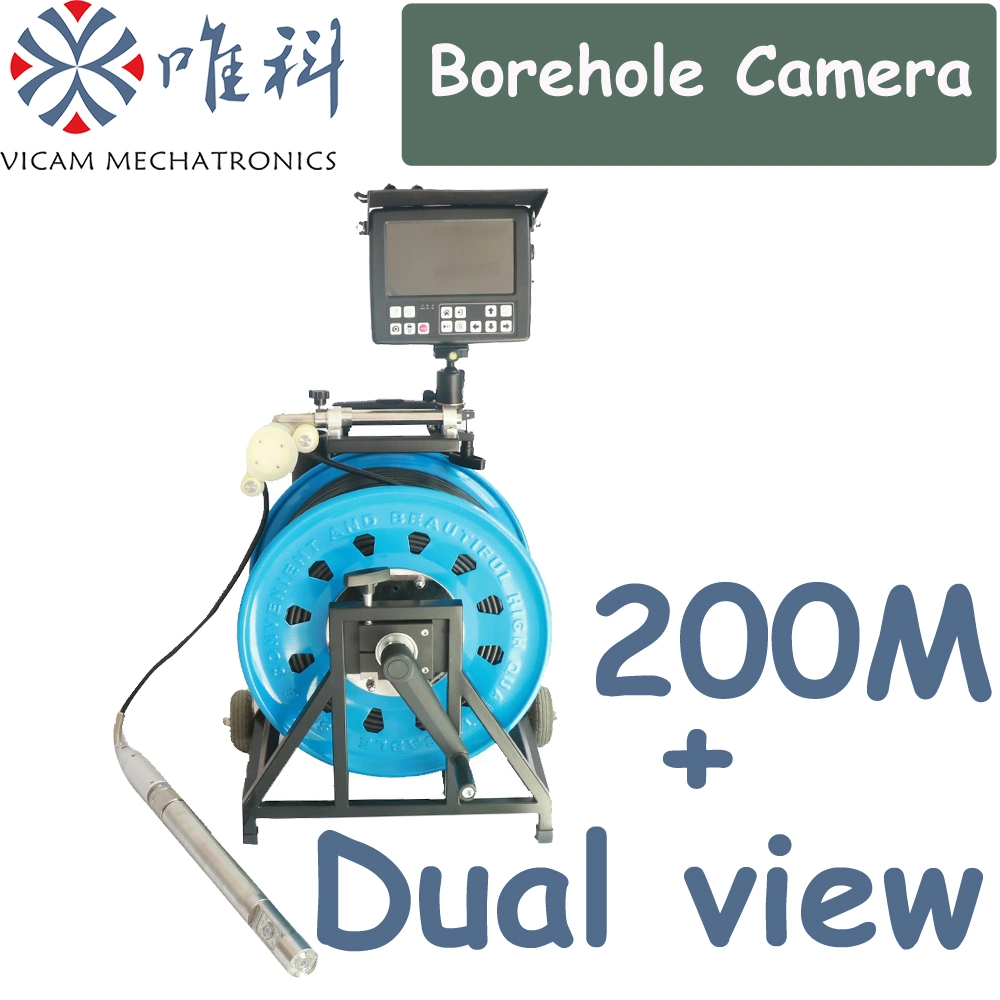 Vicam Waterproof 20bars Underwater Borehole Camera 200m Cable V8-BCS