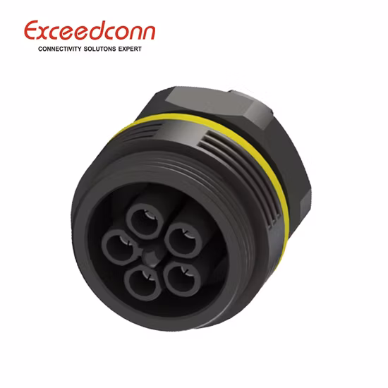 IP68 5-контактные водонепроницаемые электрические разъемы для крепления на панели